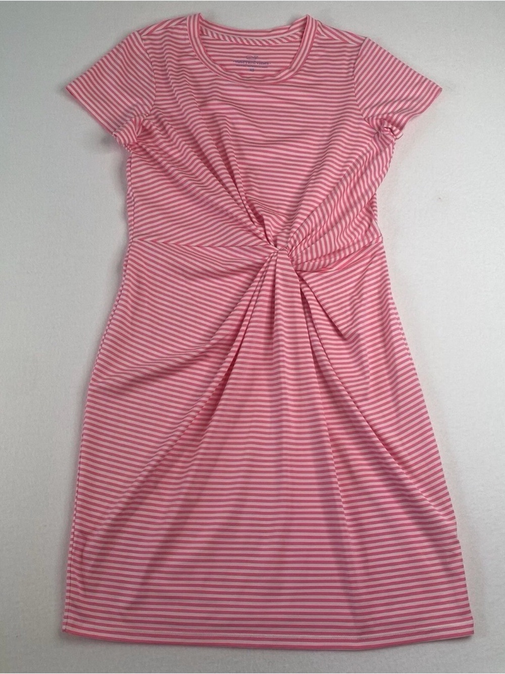 NWOT Vineyard Vines Sankaty dress pink and white striped pattern size S